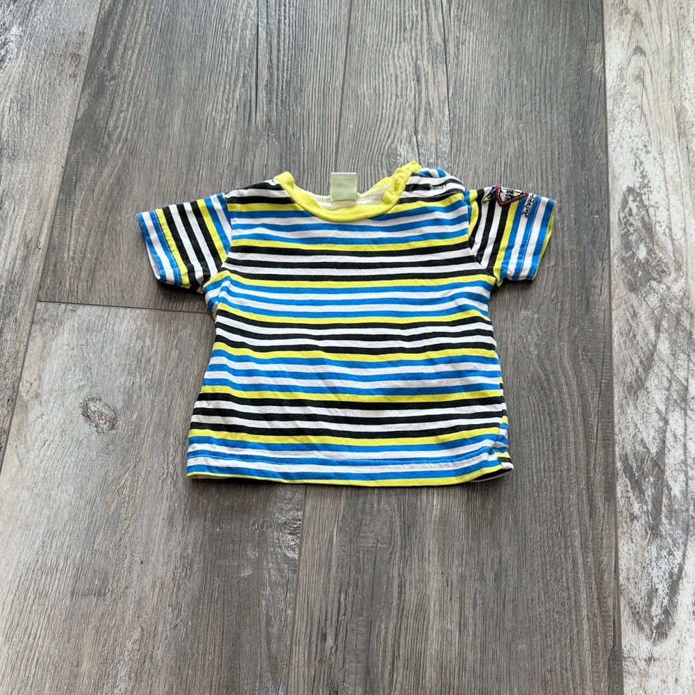 Disney Striped Short Sleeve Tee - Blue, Yellow, Black